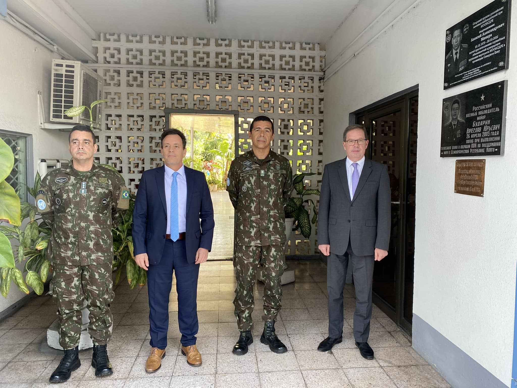 Sur la rencontre de l’Ambassadeur de la Russie en RDC avec le Commandant de la Force de la MONUSCO et le chef de la mission diplomatique du Brésil