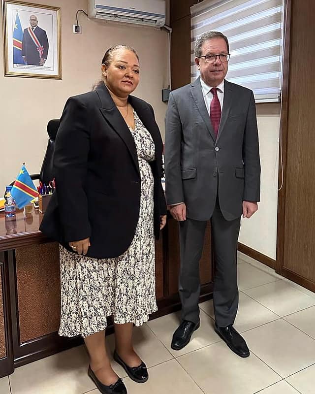 Sur la rencontre de l’Ambassadeur de la Fédération de Russie avec la Conseillère principale du chef de l’État au Collège Diplomatique de la RD Congo